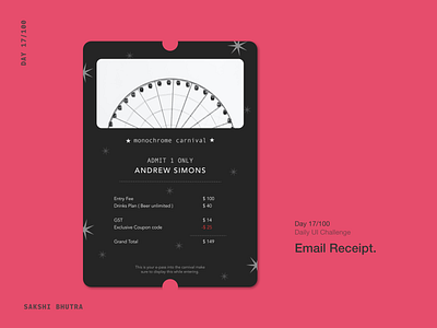 Email Receipt 017 app dailui017 dailyui design emailreceipt ui ux