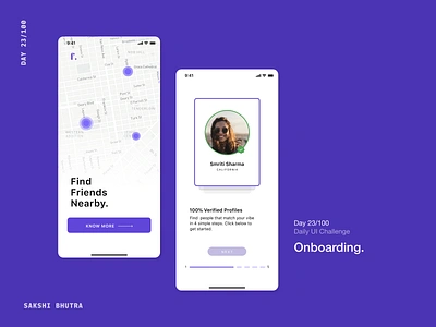 Onboarding 023 app apponboarding dailyui dailyui023 design findmyfriends onboarding ui ux