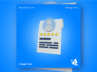 Business icon rating icon 3d 3d illustration branding design graphic design illustration ui ux
