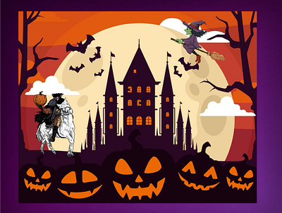 Halloween branding design graphic design illustration logo ui vector