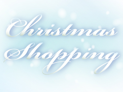 Christmas shopping christmas gradients monochromatic typography