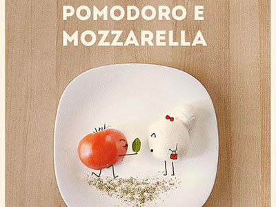Coppie di Piatto (pairs of dish) dish food italy mozzarella pair poster recipes tomato