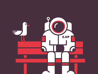 Failed Startup astronaut fail fly seagull social socialmediamarketing startup web