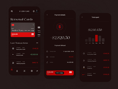 Banking mobile App UI UX app bank clean dashboard design flat graphic infographic minimal transaction typography ui ux