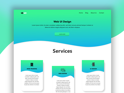 Web Design- Landing Page UI concept design design landing page ui ui design web design web ui website