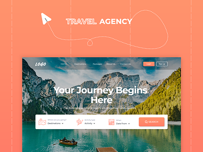 Travel agency landing page