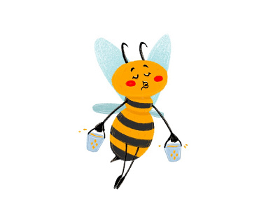 Honeydew animals bee branding character charactersdesign childrensbookillustrator cute design ecology graphic design honey illustration illustrator logo nature save ui