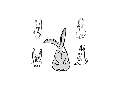 Hare - he's a little jumpy animation branding bunny charactersdesign childrensbookillustrator cute design graphic design hare illustration illustrator logo