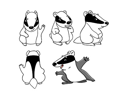 Badger - ready for anything animal art badger branding character charactersdesign childrensbookillustrator cute design graphic design illustration illustrator logo