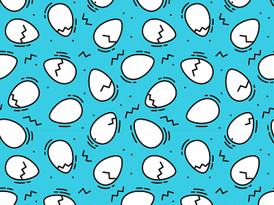 Shaking Eggs eggs lineart pattern