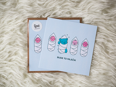 Milacik child cute illustration postcard