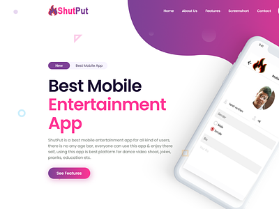 Mobile entertainment app website