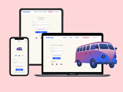Park Bay - Parking Web App car design illustration parking productdesign responsivedesign ui uiux ux vector webapp