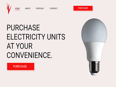 Electricity Unit Payment Landing Page app design minimal ui ui design ux