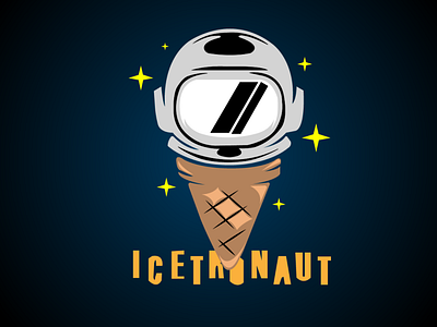 Icetronaut Illustration art branding clean design flat graphic design illustration illustrator logo vector