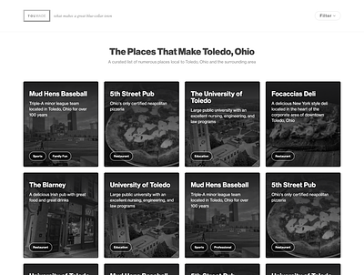 TolMadeUs clean grid web design website