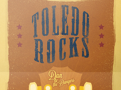 Toledo Rocks Poster play poster rock n roll toledo