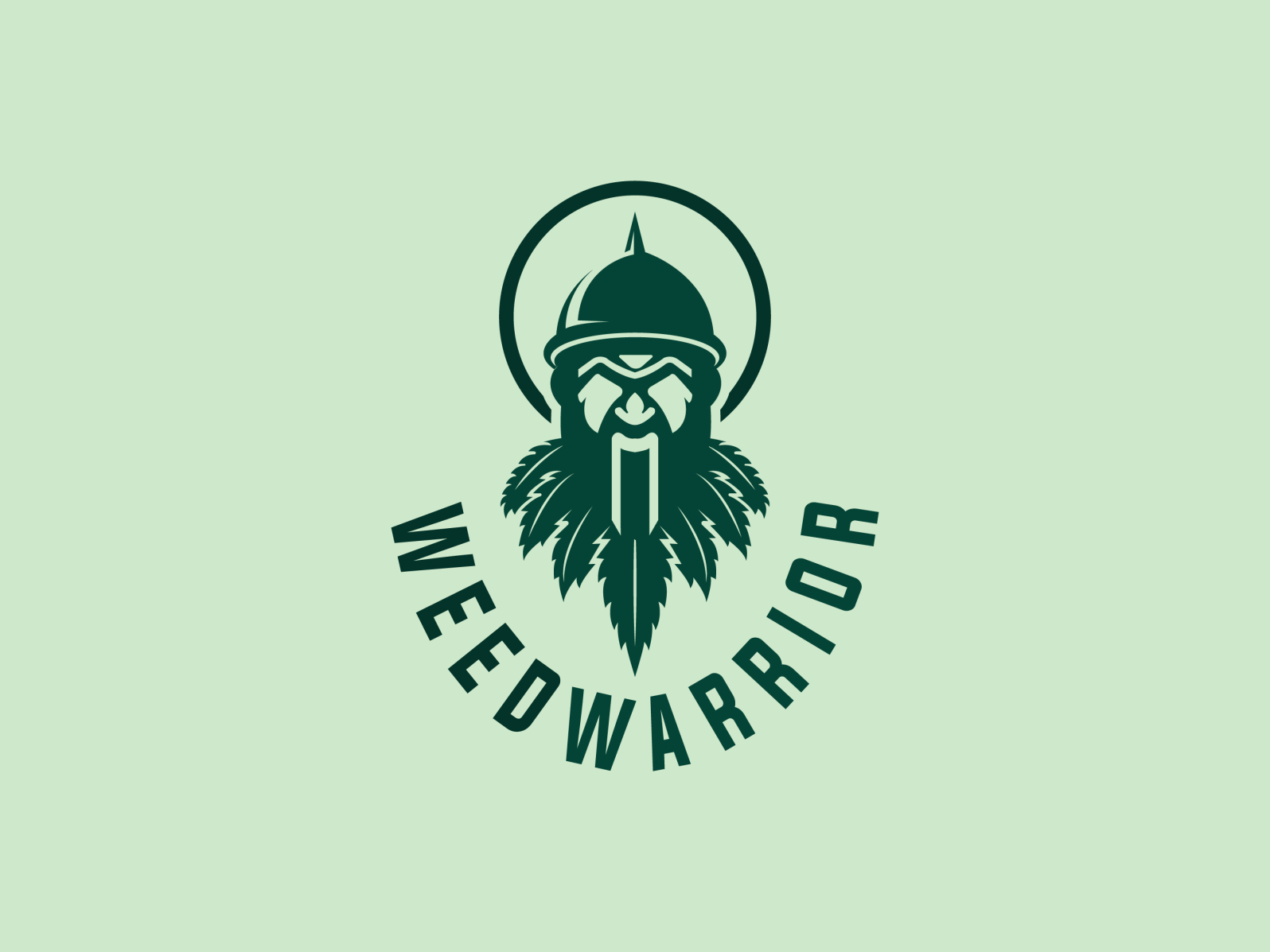 Weed Warrior Logo Design Modernlogo Bestlogo By Pujan Chowdhury On Dribbble