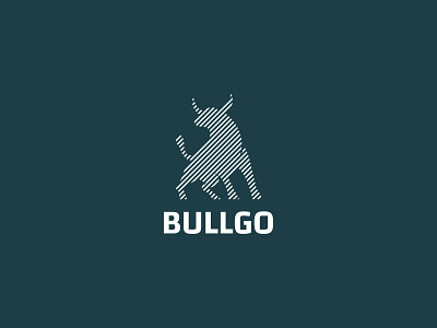 bullgo logo design modern logo line art