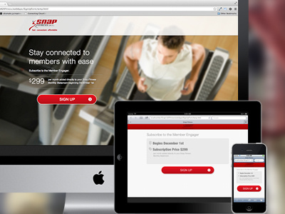 Snap Fitness Sign Up app app backbone backbonejs mobile responsive responsive design snap fitness web application