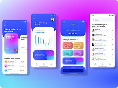 Finance App android android app design design app designer figma figma design typography uiux vector