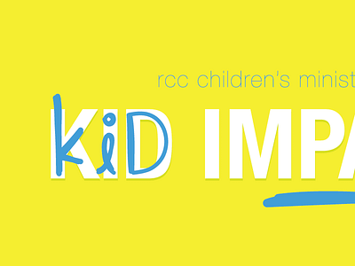 Kid Impact campaign church collateral logo mark