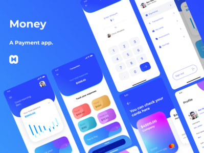 Money (A Payment app.) by Abhinav on Dribbble