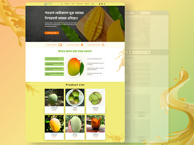 Mango E-commerce Landing Page ecommerce figma hind shiliguri home delivery home delivery landing page landing page mango mango ecommerce landing page mango website ui landing page uiux