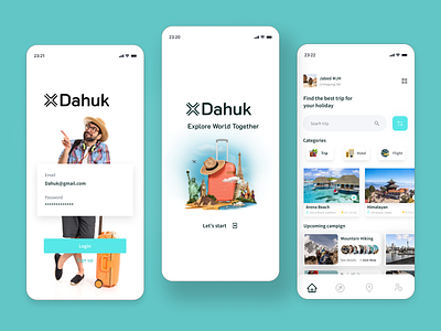 Dahuk Travel Mobile Apps adventure booking figma figma apps flight mobile apps product design tourism travel mobile apps traveling trip vacation