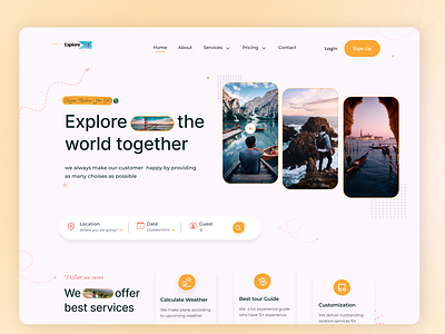 Explore-Travel Agency landing page