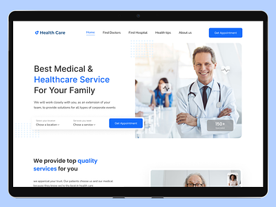 Health care Landing Page ; Web design