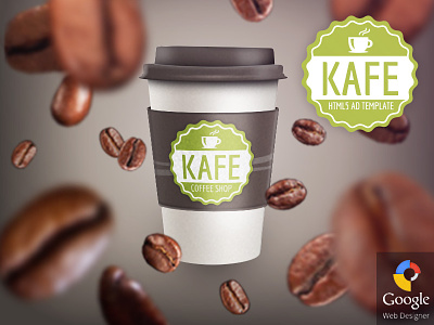 Kafe - HTML5 Coffee Shop Ad Template ad adwords banner codecanyon doubleclick google web designer gwd html5 promotion template