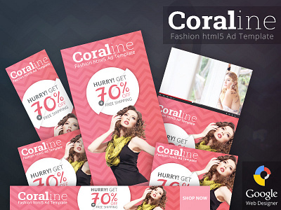 Coraline - Fashion HTML5 Ad Template