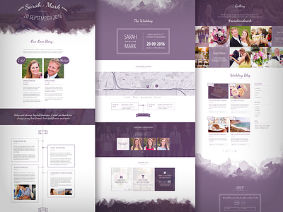 Lilac - One-page Wedding WordPress Theme one page site theme web wedding invitation wedding planning wordpress