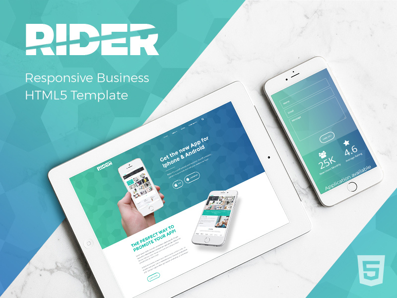 Rider | Multi-Purpose HTML5 Template by WiselyThemes on Dribbble