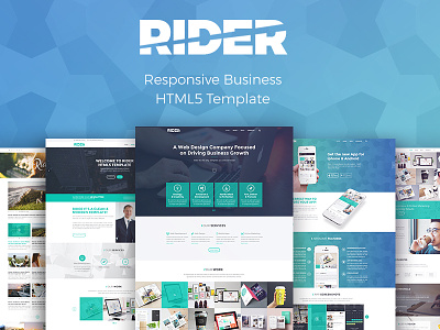 Rider | Multi-Purpose HTML5 Template clean creative market css3 html5 modern template web design website