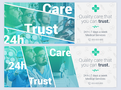 HealthCare - Social Media Cover/Profile Pack 2 cover facebook health health care medical services social media template