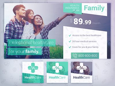 HealthCare - Social Media Cover/Profile Pack 3