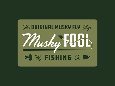 Musky Fool Fly Fishing Co. bait branding fishing fly fly fishing musky tackle wisconsin