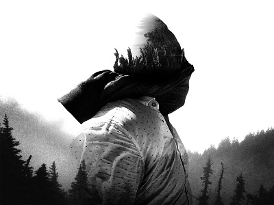 Drew Detective blumer dark double exposure enigmatic justin blumer woods