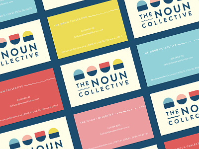 The Noun Collective - Business Cards branding branding design business card business card design design logo logo design stationary design
