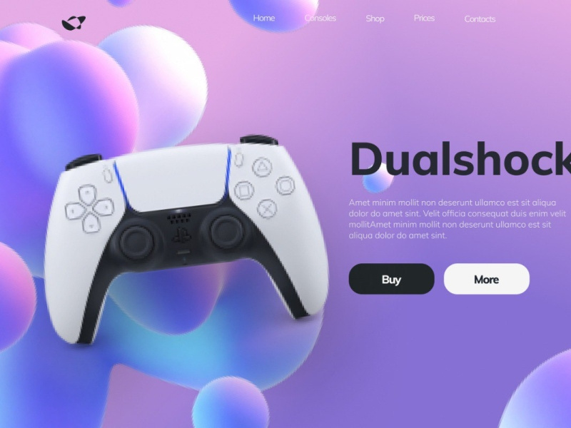 Playstation website by Александра Д. on Dribbble