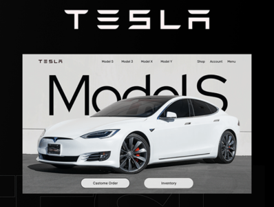 Tesla UI/UX Design electric car identity interaction design landing page tesla ui design ui ux ux design