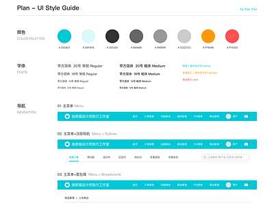 Plan - UI Style Guide guide kit style ui website