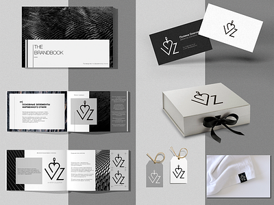 Development of a corporate identity for a clothing brand branding design flat logo minimal vector