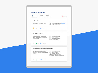 Seed Blend Selector