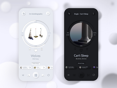 Music App - UI/UX Design app app design application dark design design figma freelance light design music music app neumorphism simplesism ui ux ux design ux designer ux ui uxui web design web designer