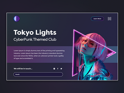 CyberPunk Landing Page