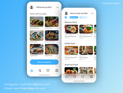 Food Ordering App - UX/UI Mobile App Design app design branding design mobile app ui ux