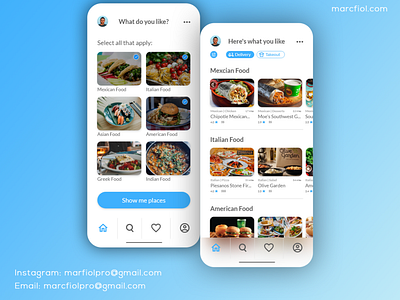 Food Ordering App - UX/UI Mobile App Design